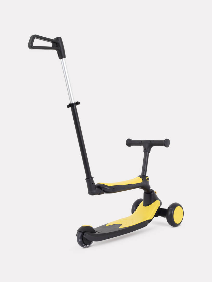 Cамокат 3-х колесный Rant Rider Plus black-yellow