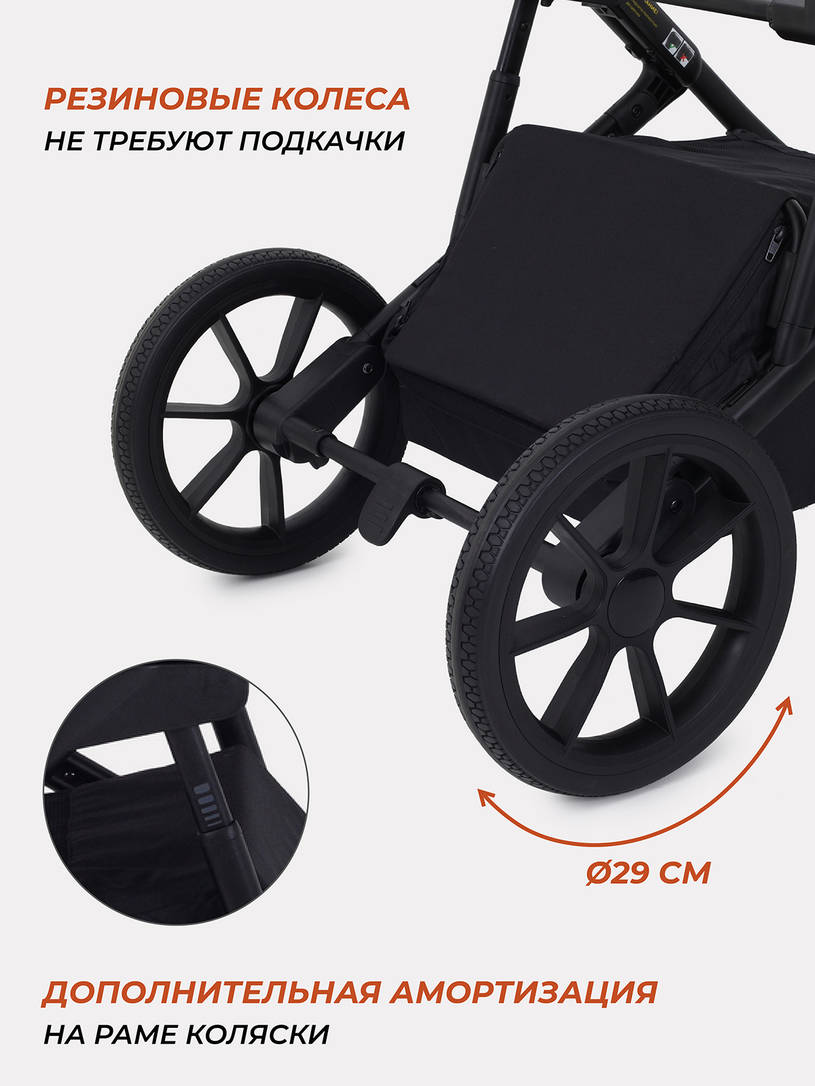 Коляска 2 в 1 Rant Basic Nexus Black