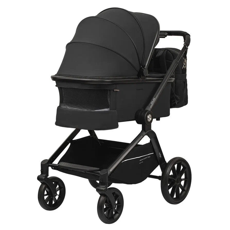 Коляска 2 в 1 Indigo SOLAR черный