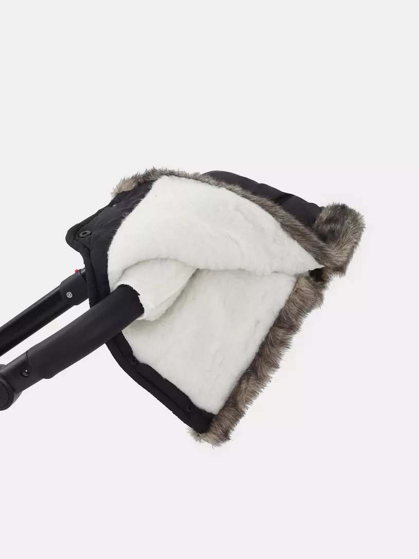 Муфта для рук на коляску Топотушки Престиж черный