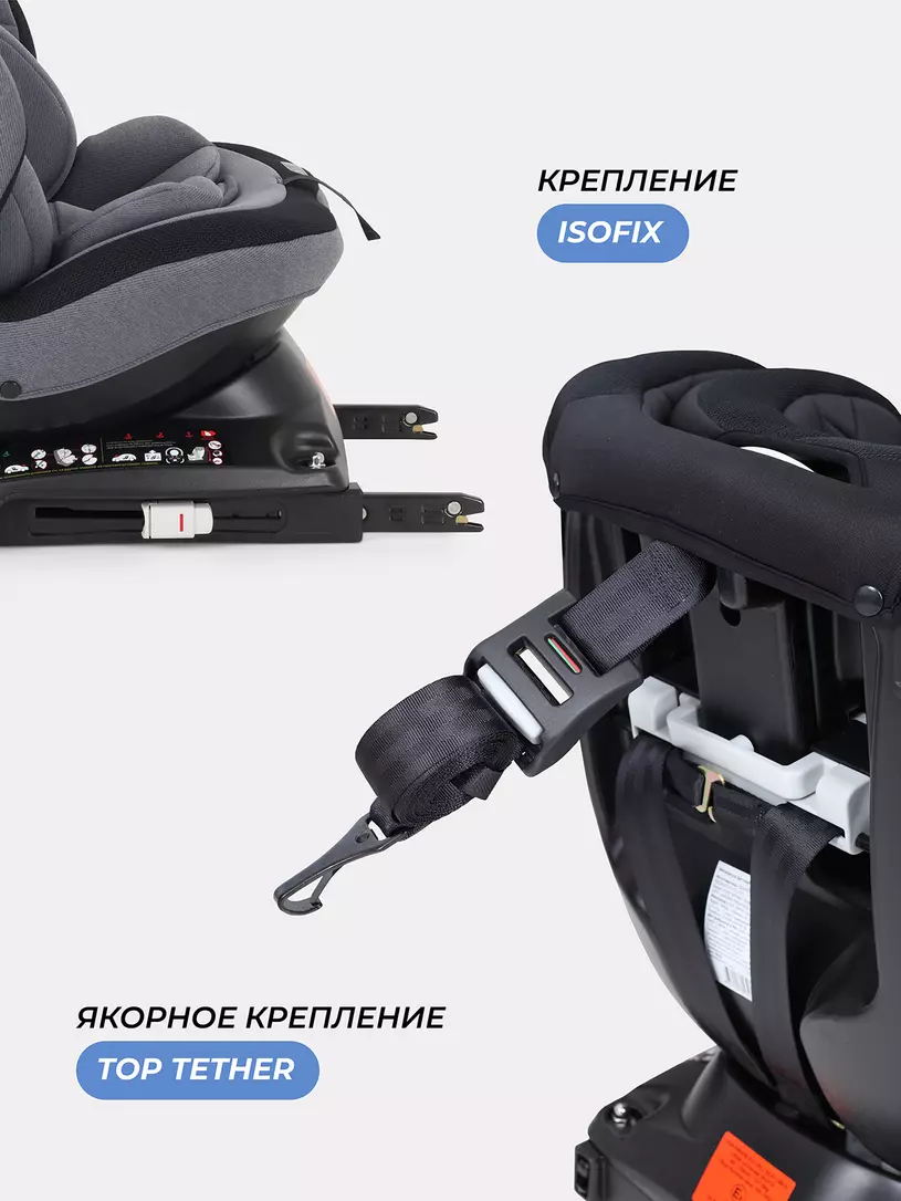 Автокресло Mowbaby Motion isofix (40-150 см) Grey