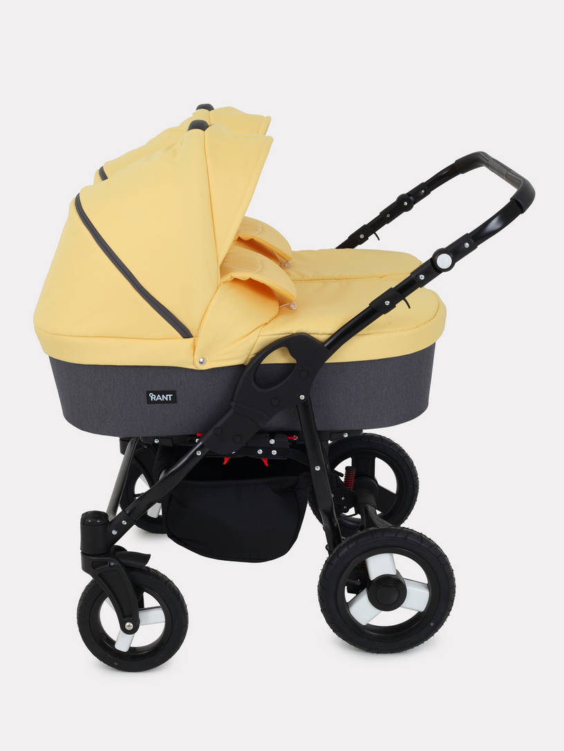 Коляска для двойни 2 в 1 Rant Dream Duo 07 серый-желтый