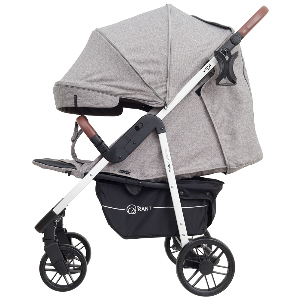 Коляска прогулочная Rant Vega Trends Mineral Silver. Цвет: Серый