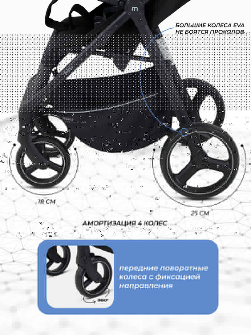 Коляска прогулочная Mowbaby Nimbus Grey