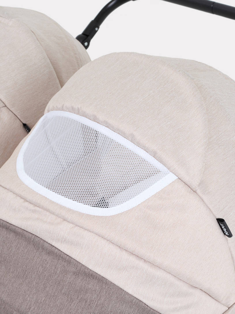 Коляска для двойни 2 в 1 Rant Siena Duo 02 коричневый-бежевы