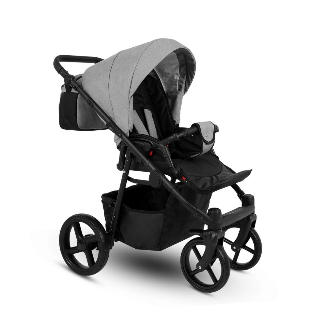 Коляска 2 в 1 Camarelo Navo, Светло-серый меланж