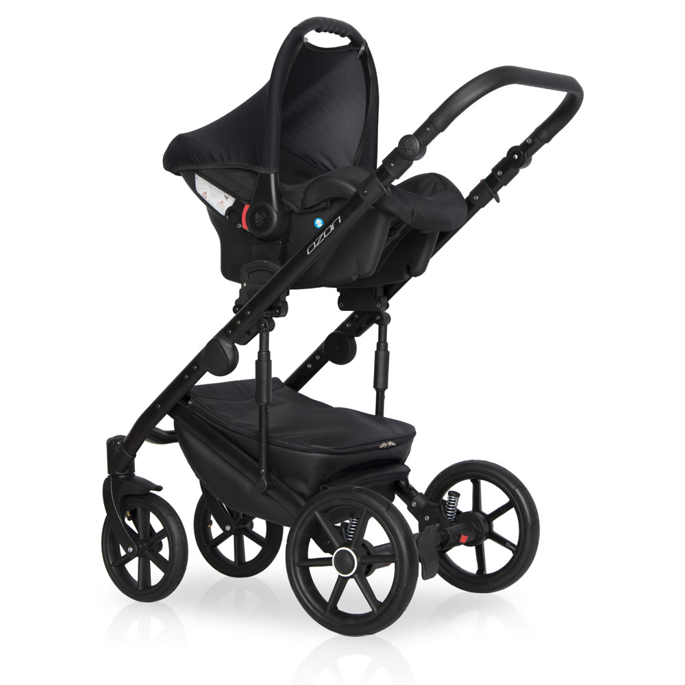 Коляска 3 в 1 Riko Basic Ozon Ecco 23 розовый