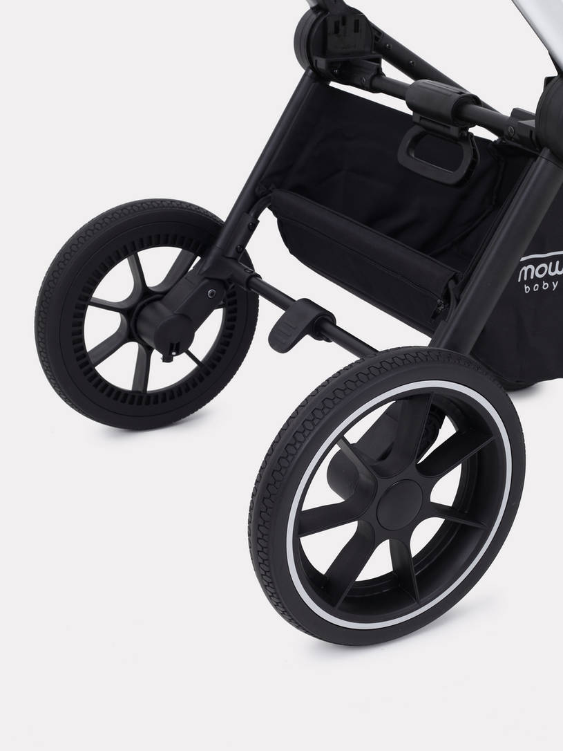 Коляска 2 в 1 MOWBaby ZOOM PU RA086 Silver Grey
