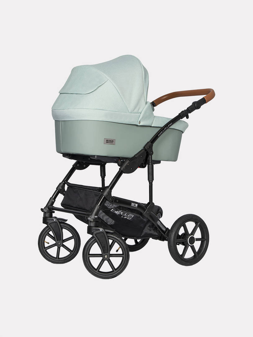 Коляска 2 в 1 Riko Basic Bella Life 02 Basil мятный