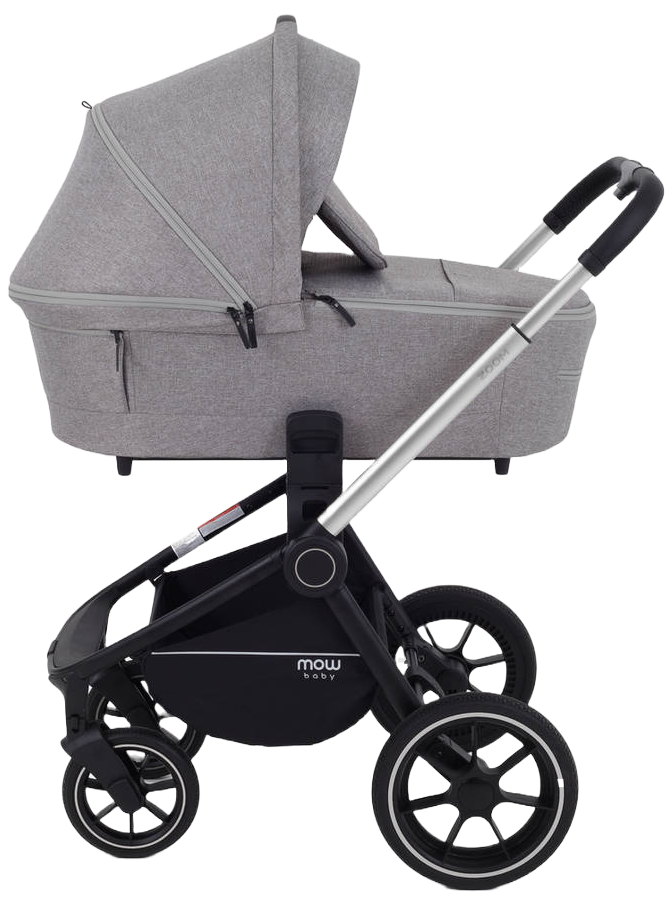 Коляска 3 в 1 MOWBaby ZOOM PU RA087 Silver Beige