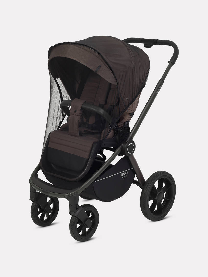 Коляска 2 в 1 Mowbaby Zoom PU Shine brown
