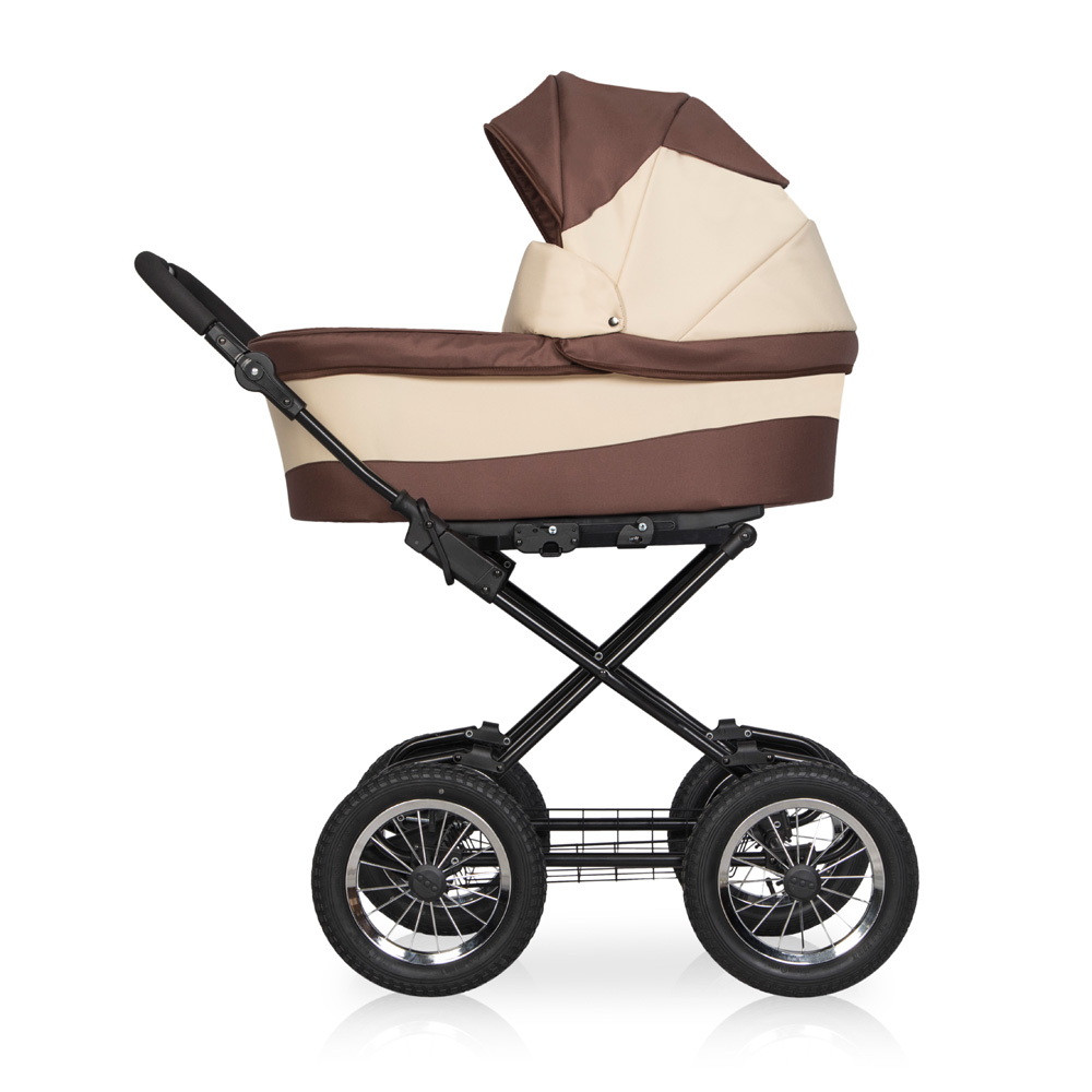 Коляска 2 в 1 Riko Basic Mario Classic 05 коричневый-бежевый