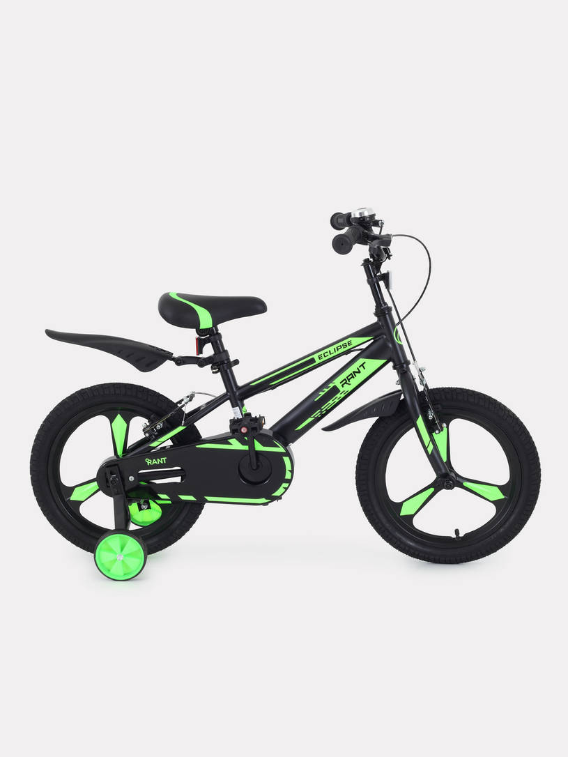 Велосипед 2-х колесный Rant Eclipse 16 черно-зеленый