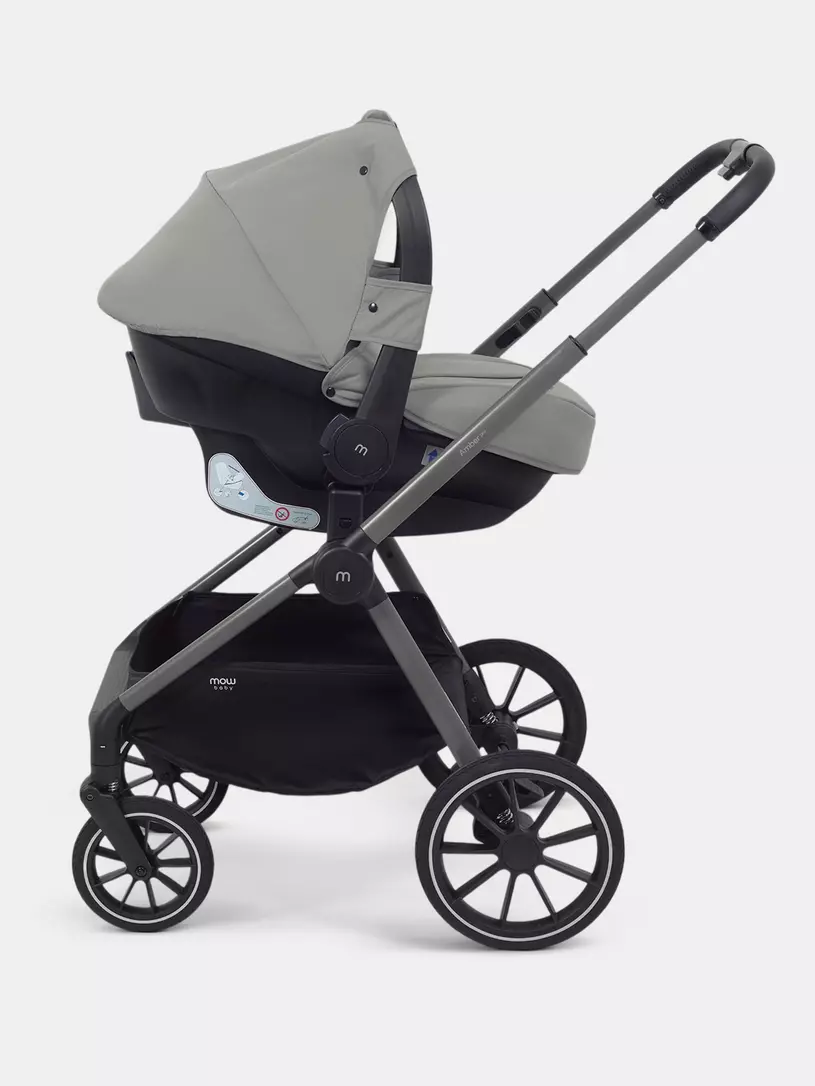 Коляска 3 в 1 Mowbaby Amber PRO Grey