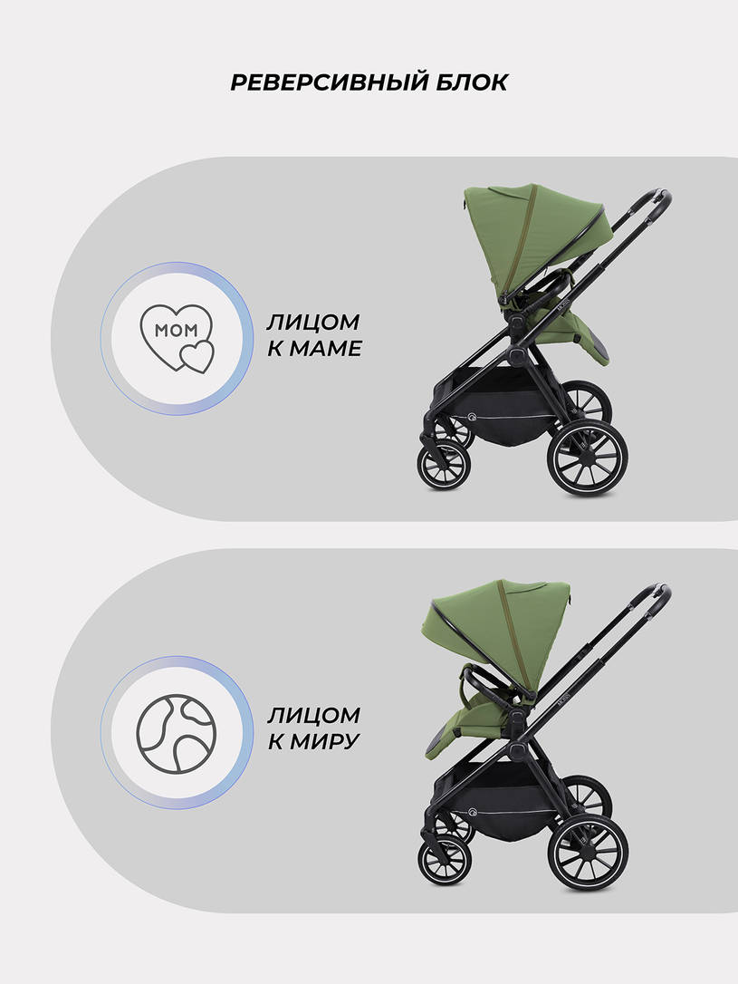 Коляска 2 в 1 Rant Moss 2025 Olive