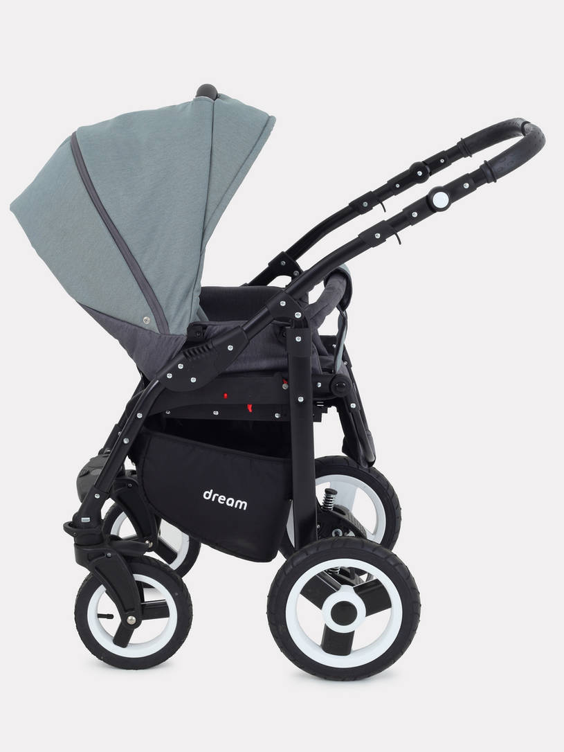 Коляска 3 в 1 Rant Dream 06 серый-зеленый