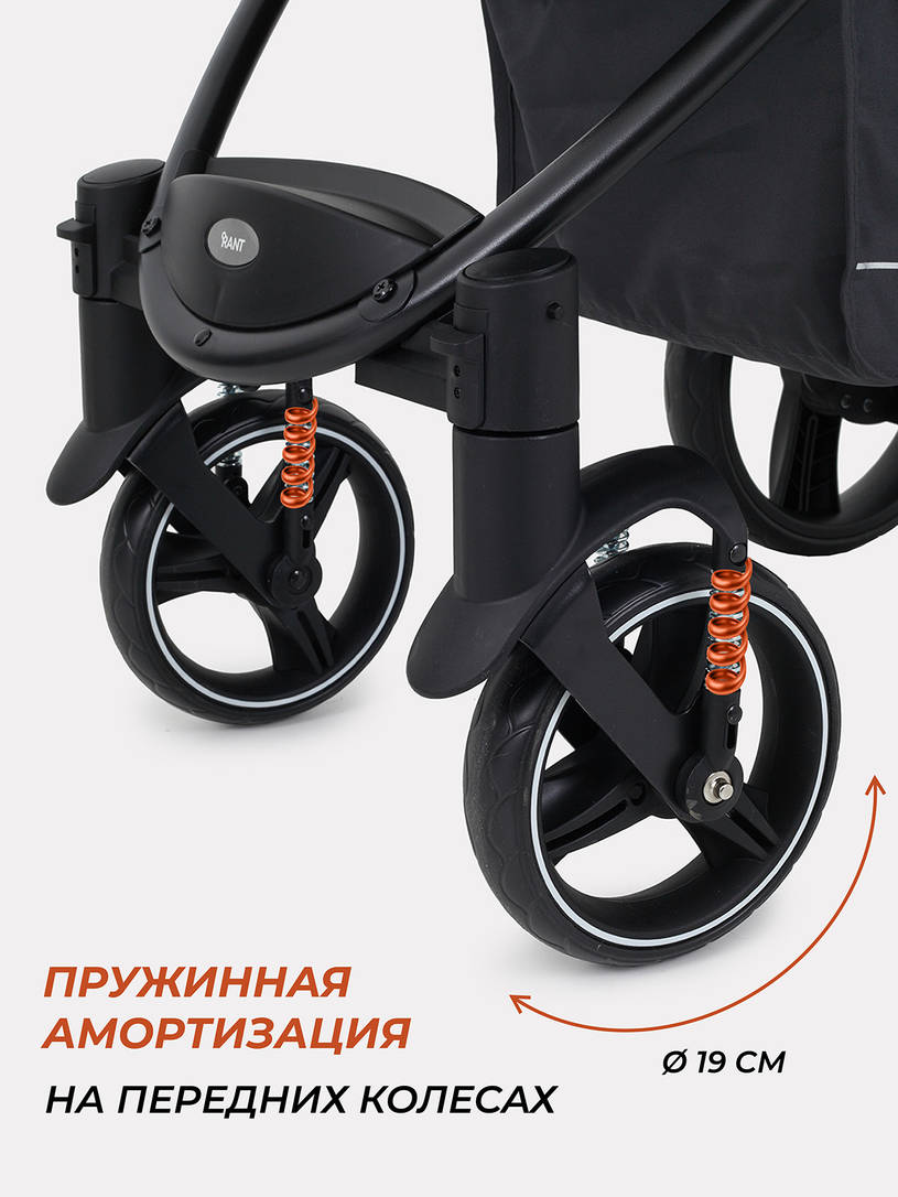 Коляска прогулочная Rant Basic Alpine EVA 2024 grey