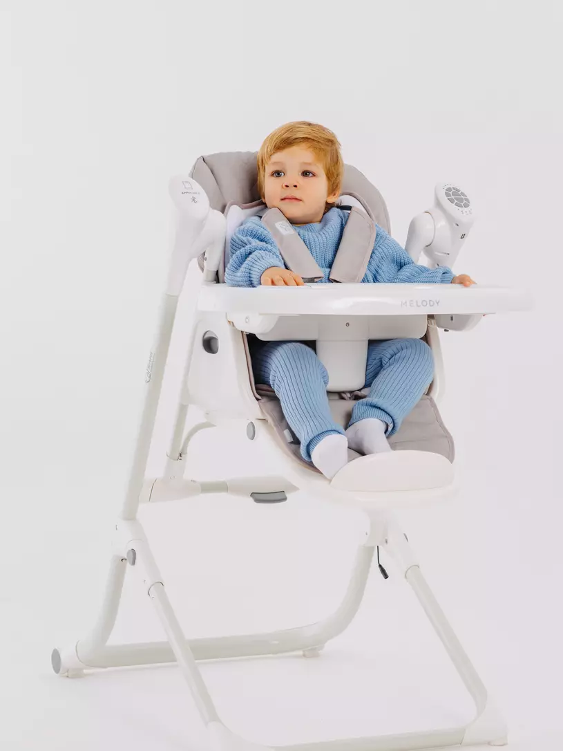 Стульчик для кормления Rant Melody mineral silver