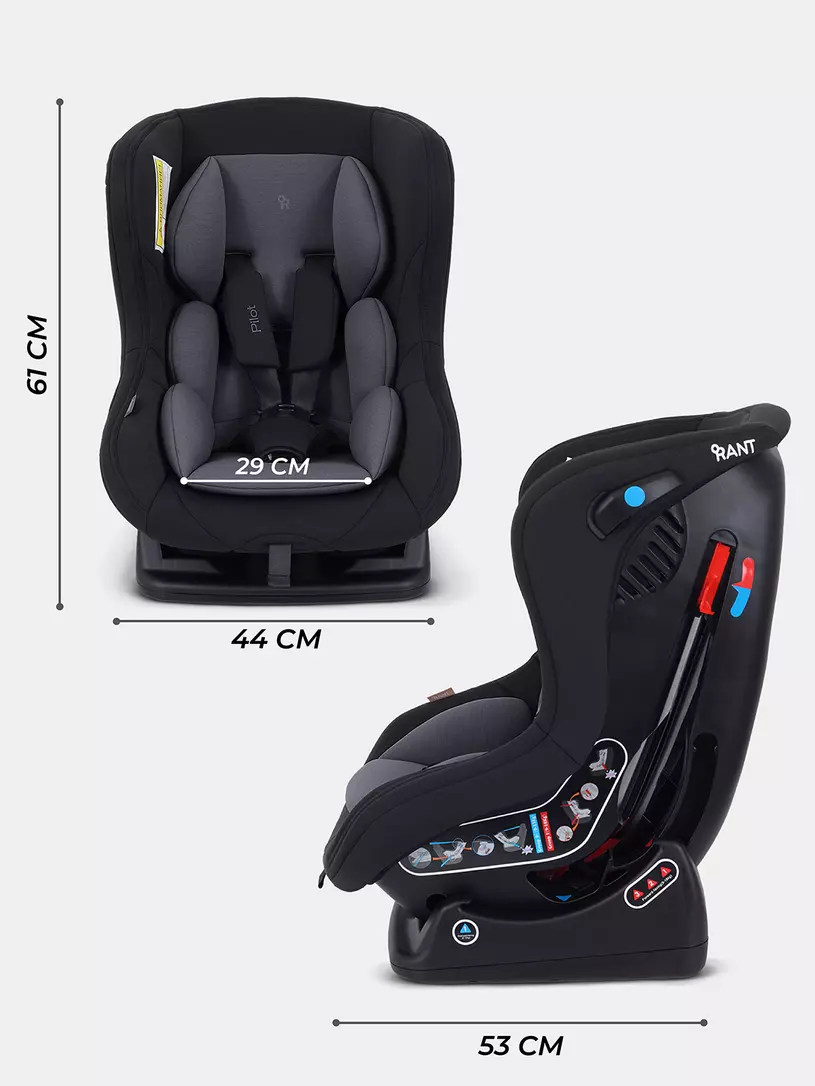 Автокресло Rant Pilot 0/1 (0-18 кг) Grey