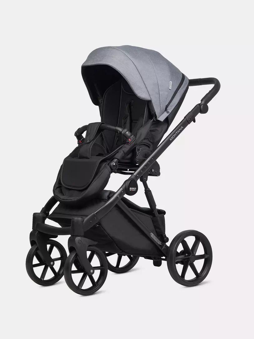 Коляска 3 в 1 Riko Basic Montana Plus 40 Graphite