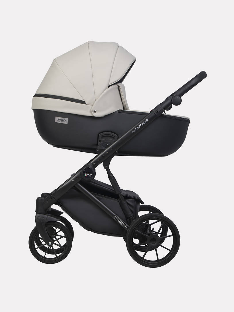 Коляска 2 в 1 Riko Basic Montana Ecco 31 Light Silver-Black