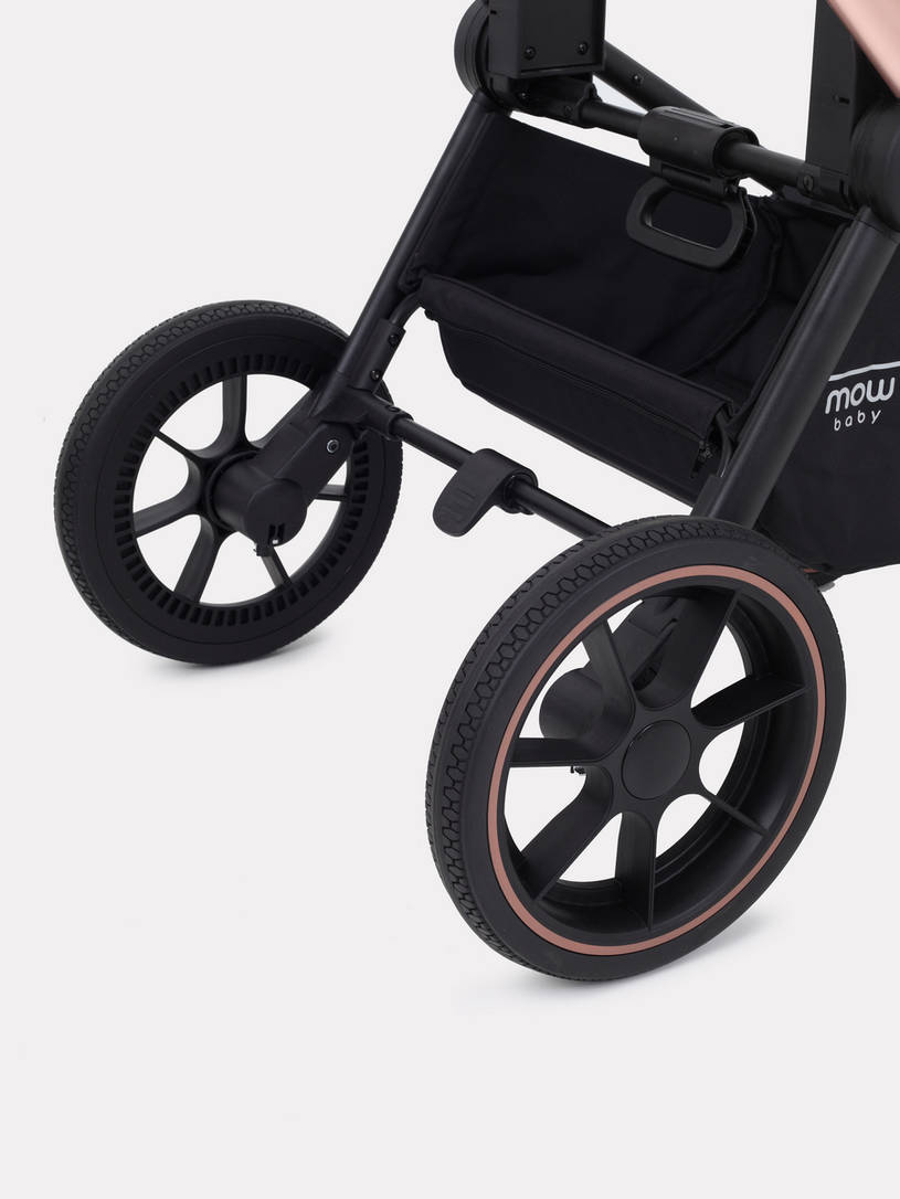 Коляска 2 в 1 MOWBaby ZOOM PU RA086 Gold Grey