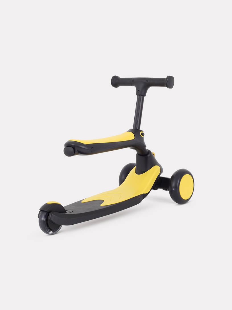 Cамокат 3-х колесный Rant Rider black-yellow
