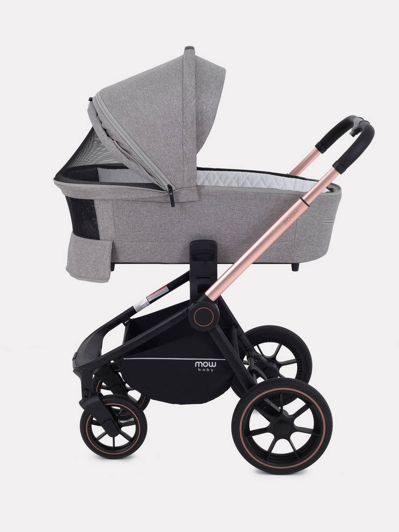 Коляска 2 в 1 MOWBaby ZOOM PU RA086 Gold Beige