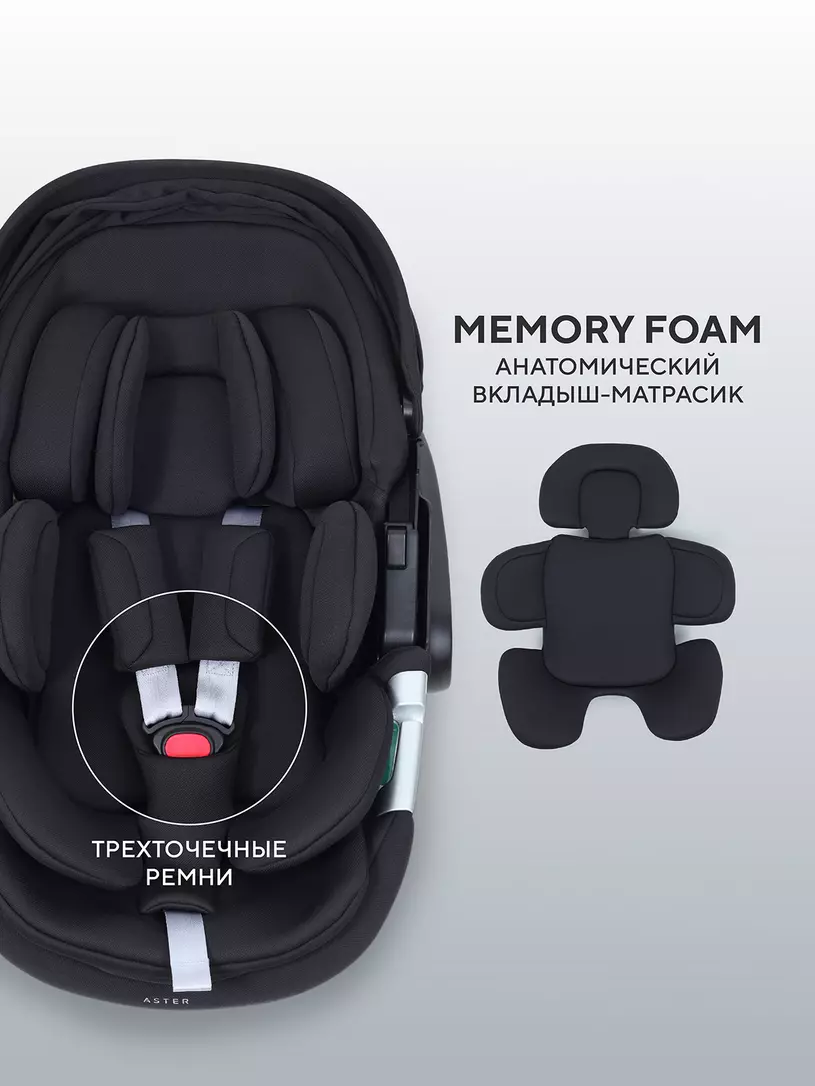 Автокресло Rant Aster Zero (40-87см) Black
