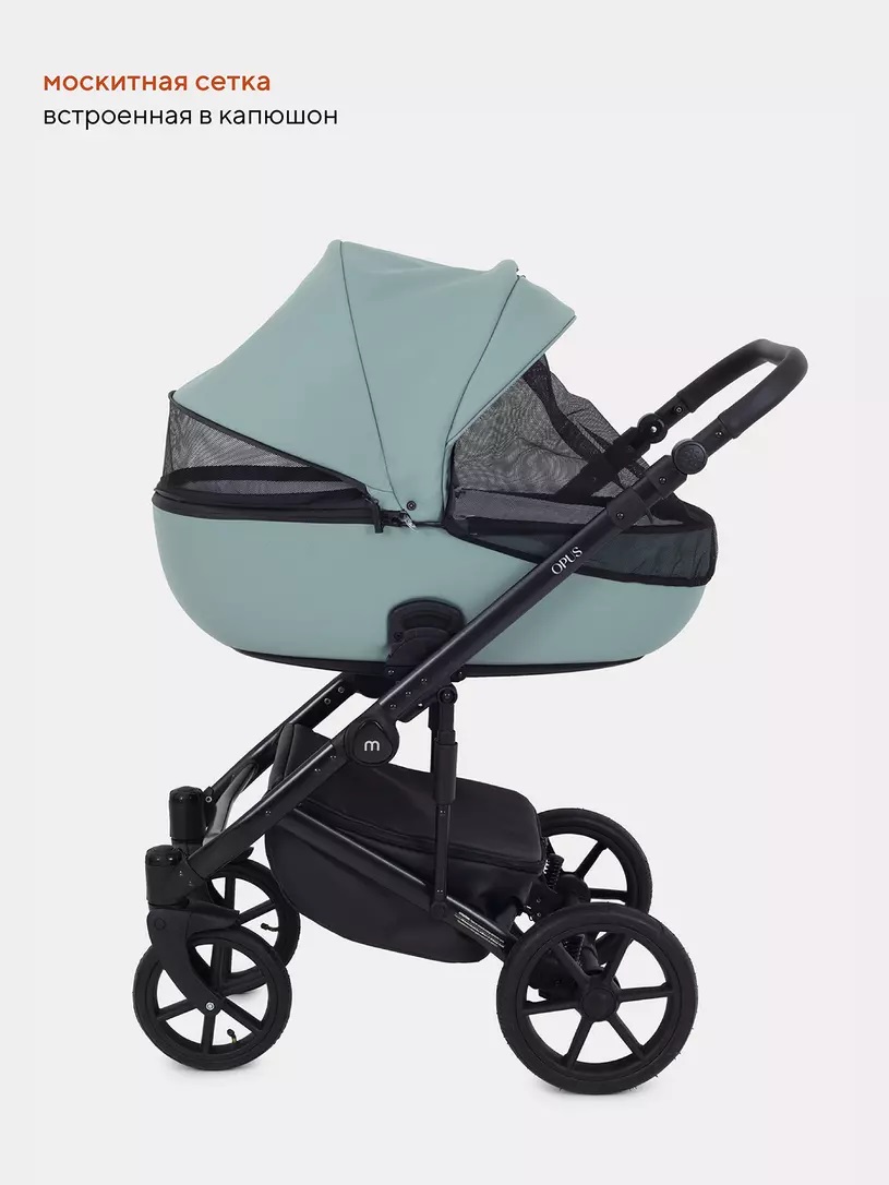 Коляска 3 в 1 Mowbaby Opus Pine green, Зеленый