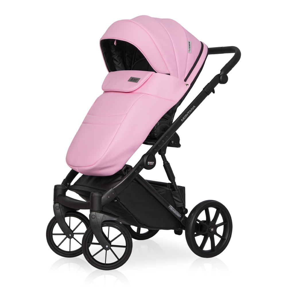 Коляска 3 в 1 Riko Basic Montana Ecco 14 Rose розовый