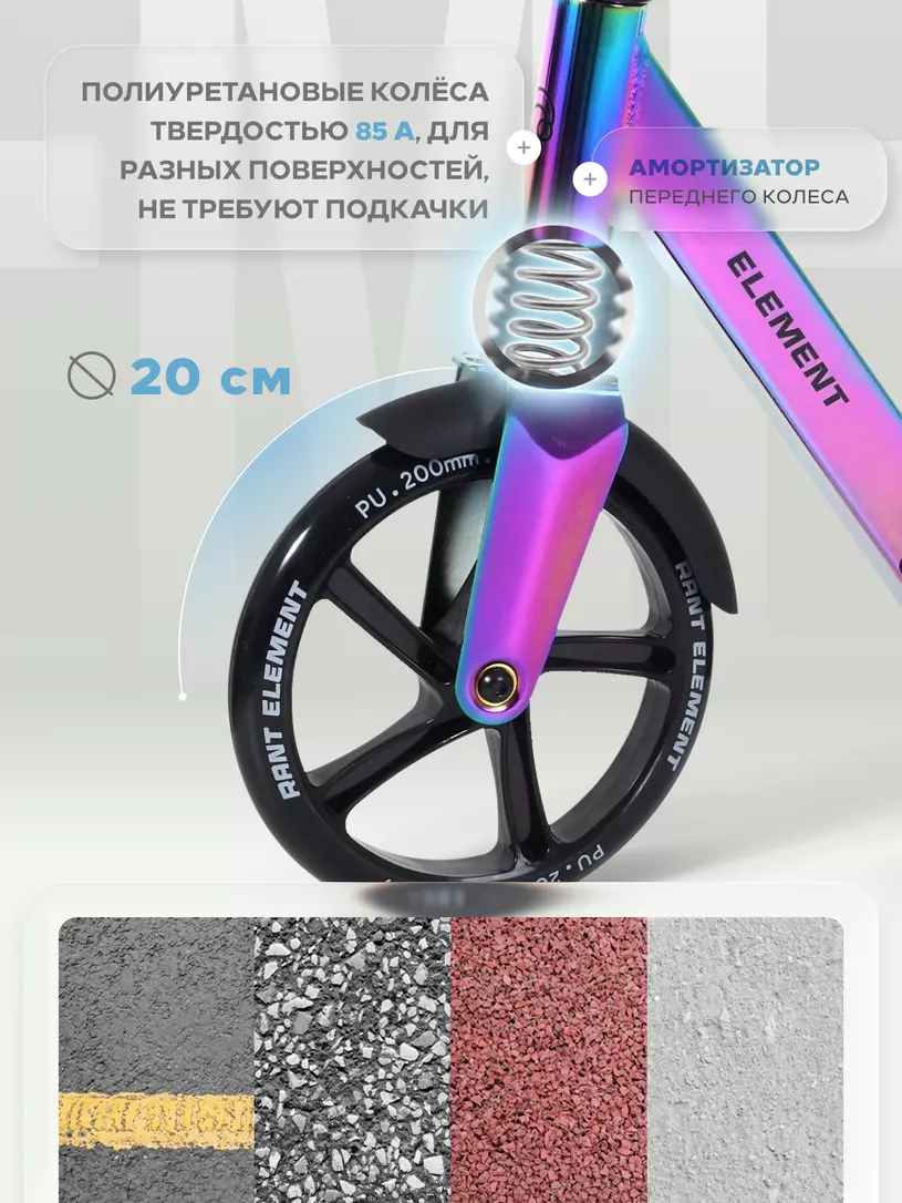 Самокат 2-колесный Rant Element PRO Benzin