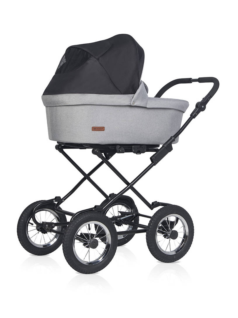 Коляска 2 в 1 RIKO BASIC BELLA LUX CLASSIC 02 серый