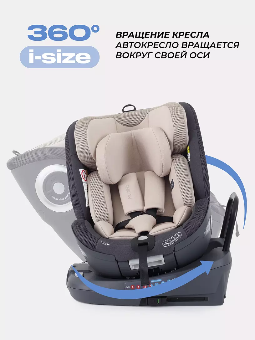 Автокресло Rant MultiFix группа 0/1/2/3 (0-36 кг), beige