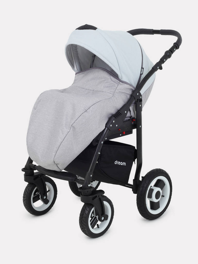 Коляска 2 в 1 Rant Dream 02 светло-серый
