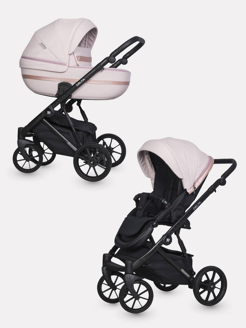 Коляска 2 в 1 RIKO BASIC DELTA ECCO 14 Rose