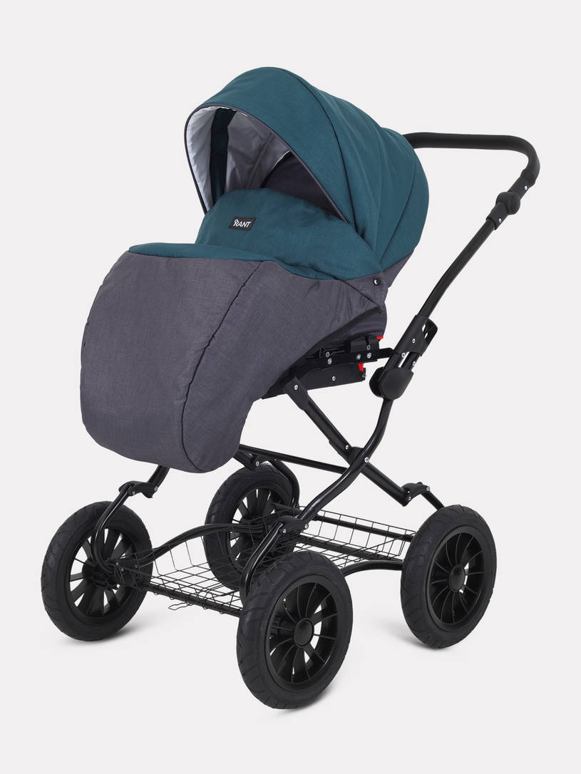 Коляска 2 в 1 Rant Siena Classic 2024 04 серый - темно-бирюзовый