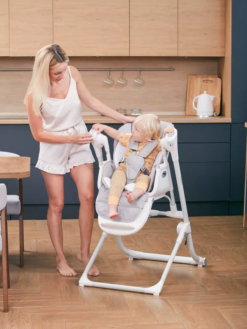 Стульчик для кормления Rant Melody mineral silver