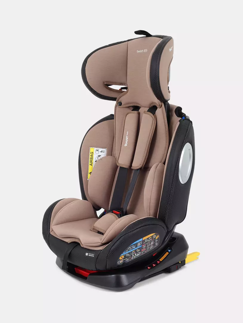 Автокресло Rant Basic Twist Pro Isofix 0/1/2/3 (0-36 кг) Beige