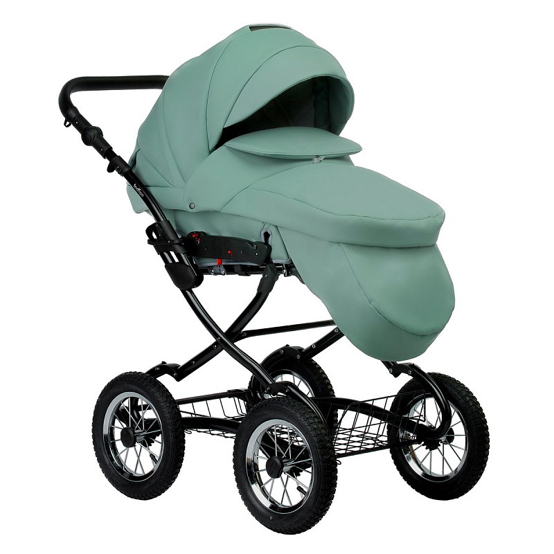 Коляска 2 в 1 Indigo Barbara Eco Classic, Be 01 (Шалфей кожа)