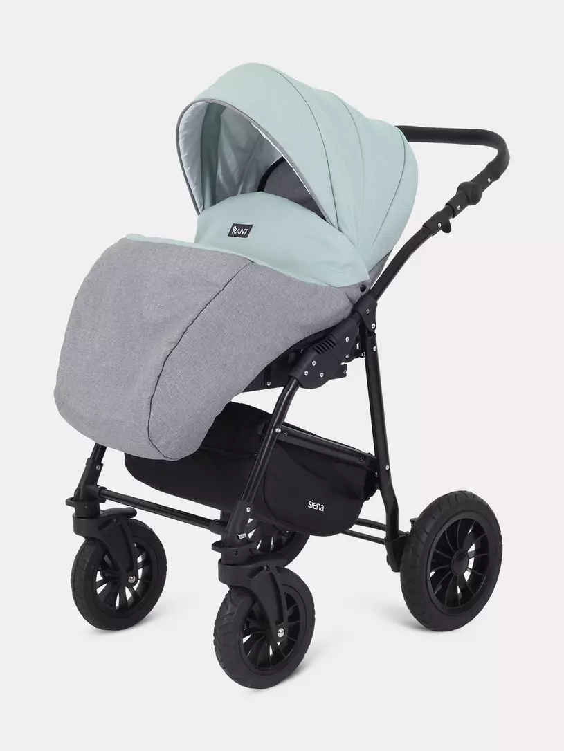 Коляска 3 в 1 Rant Siena 2024 10 серый-ментоловый