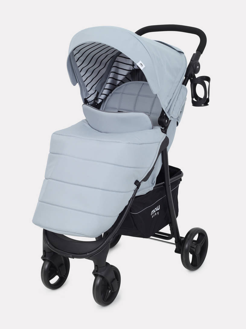 Коляска прогулочная Mowbaby Cross silver