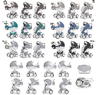 Коляска 3 в 1 Riko Bruno Luxe 05 серый