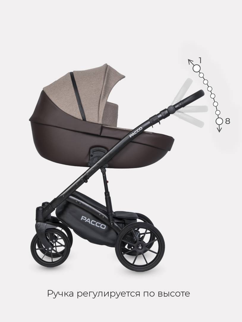 Коляска 2 в 1 RIKO BASIC PACCO 07 Mokka