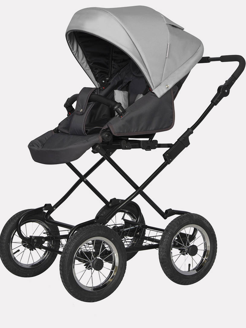 Коляска 2 в 1 Riko Basic Bella 01 серый