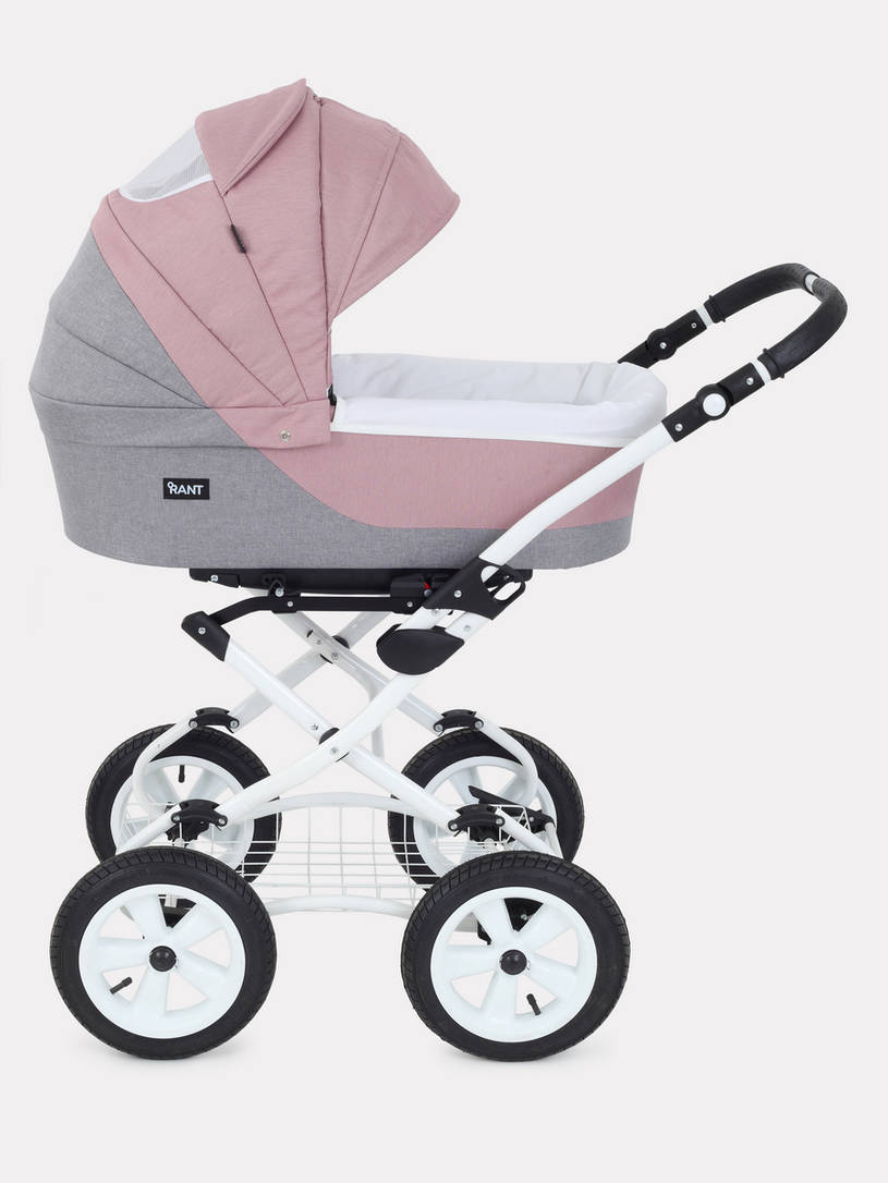 Коляска 2 в 1 Rant Siena Classic 07 серый-розовый