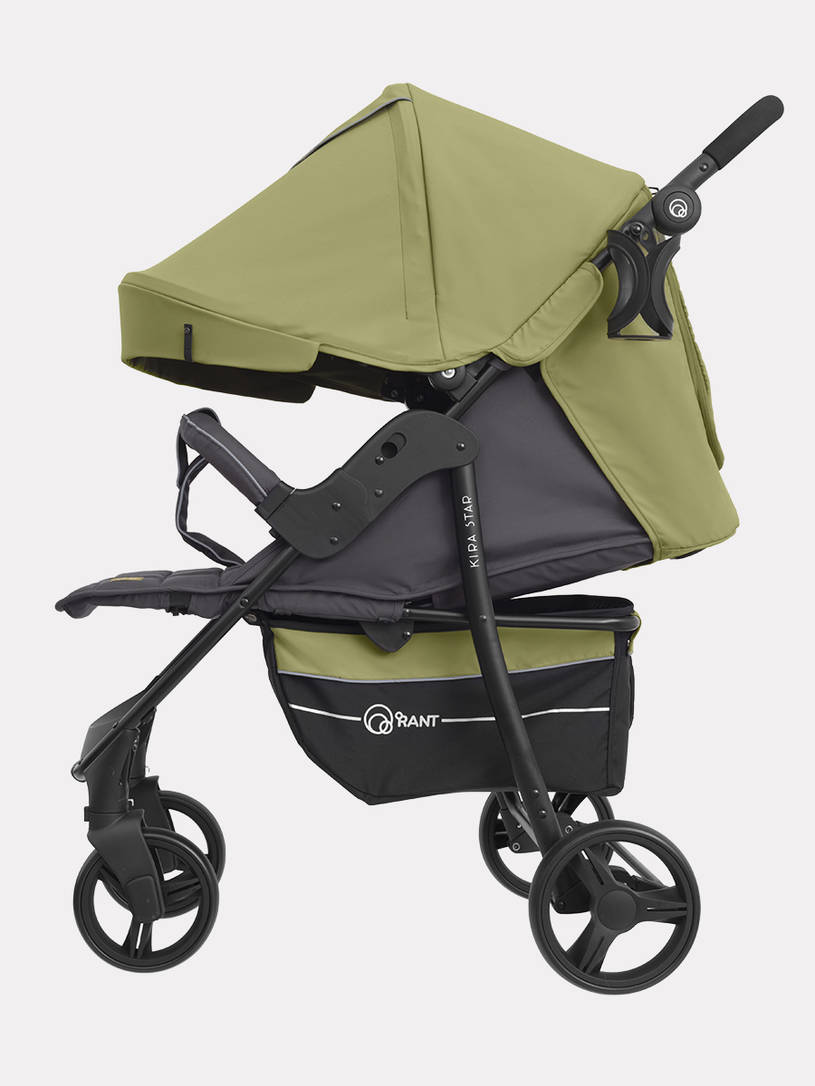 Коляска прогулочная Rant Kira Star Greek Olive. Цвет: Оливковый