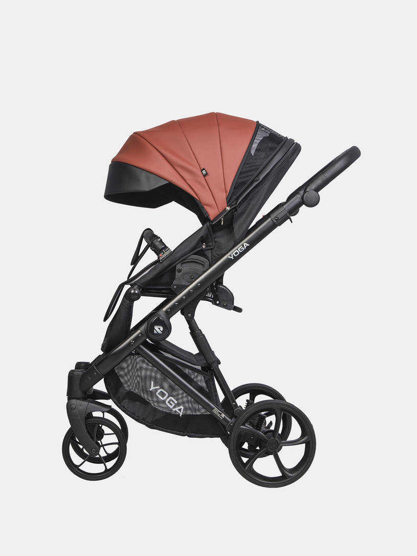 Коляска 2 в 1 Riko Basic Yoga Ecco 14 Maroon