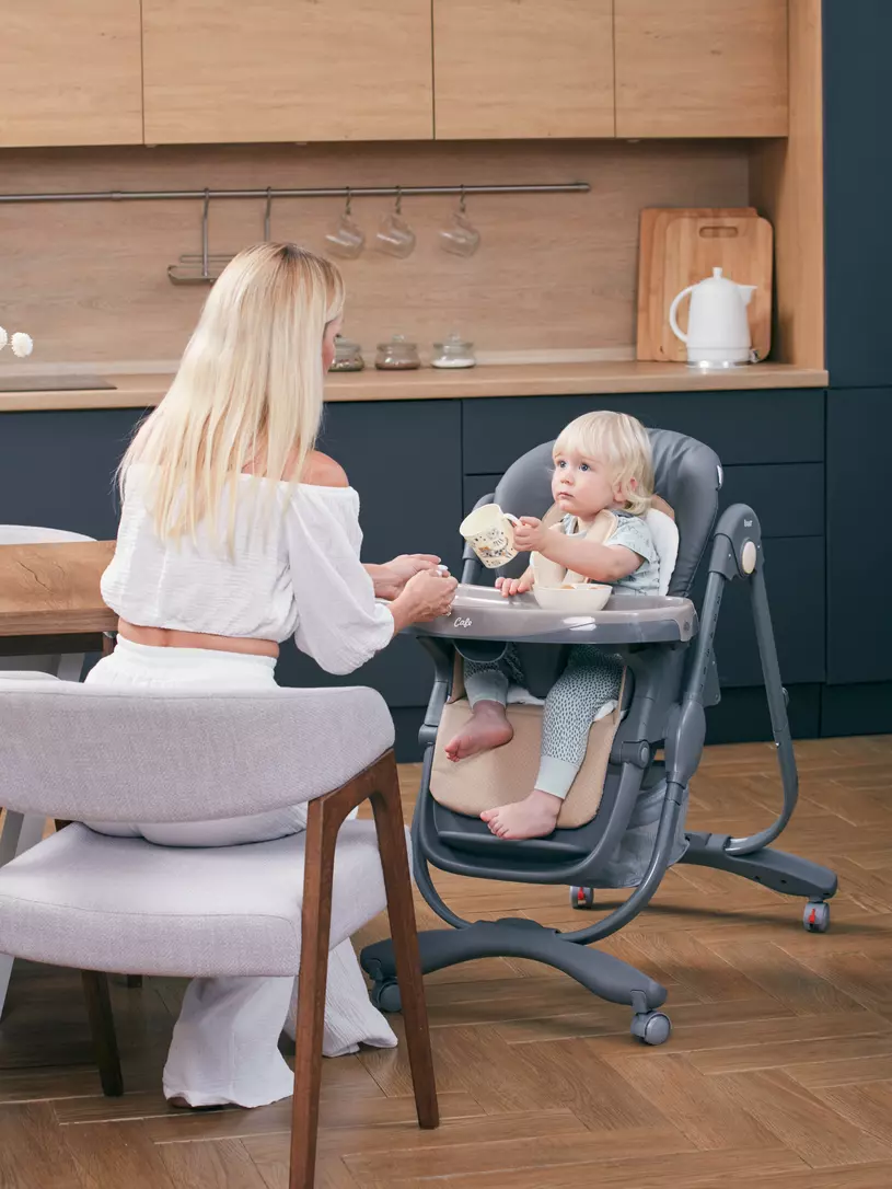 Стульчик для кормления Rant Cafe grey-beige