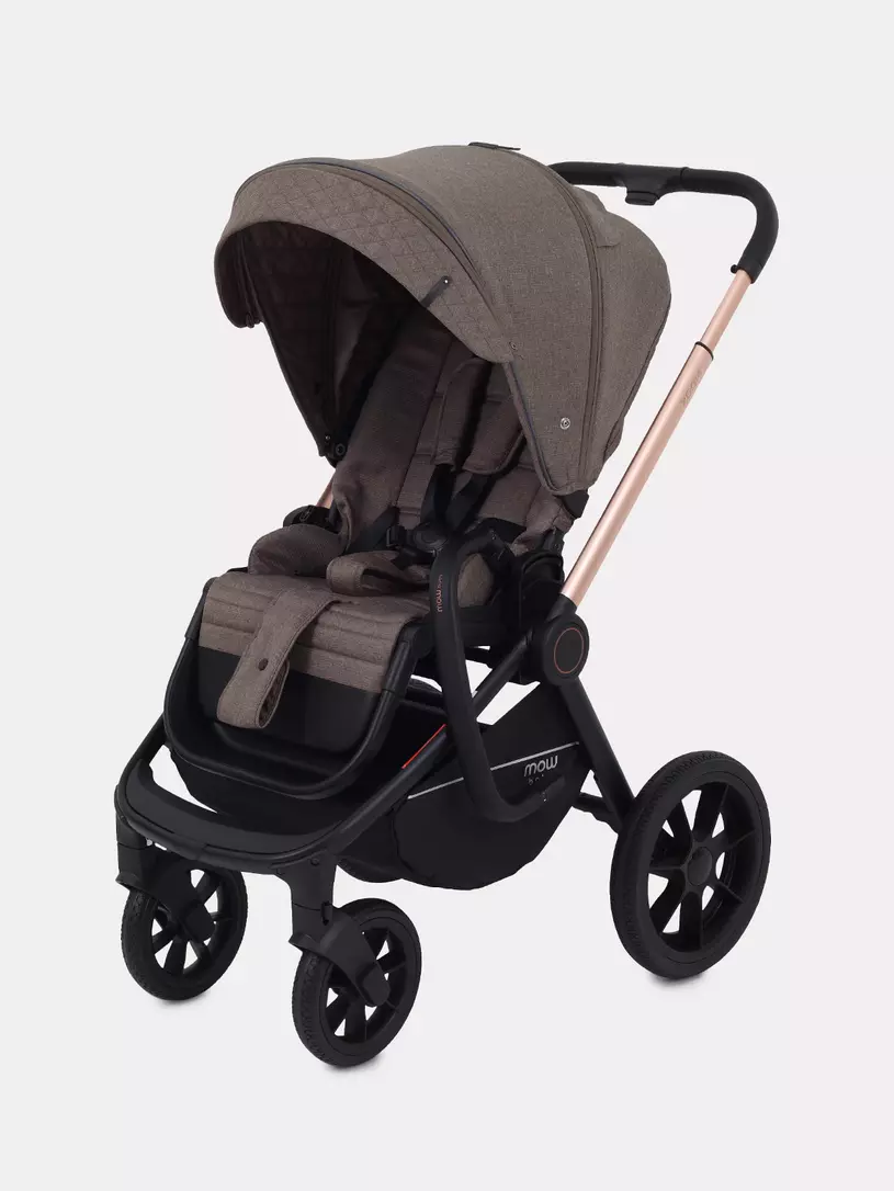 Коляска 3 в 1 Mowbaby Zoom Gold 2025 cacao brown